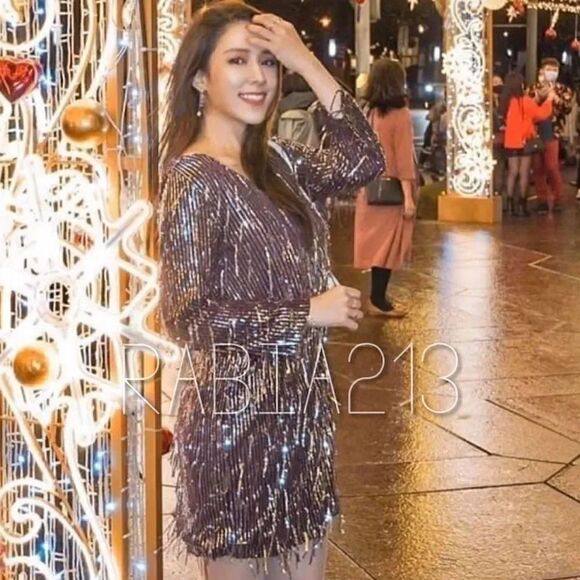 ZARA FRINGED SEQUIN DRESS - Picture 5 of 14